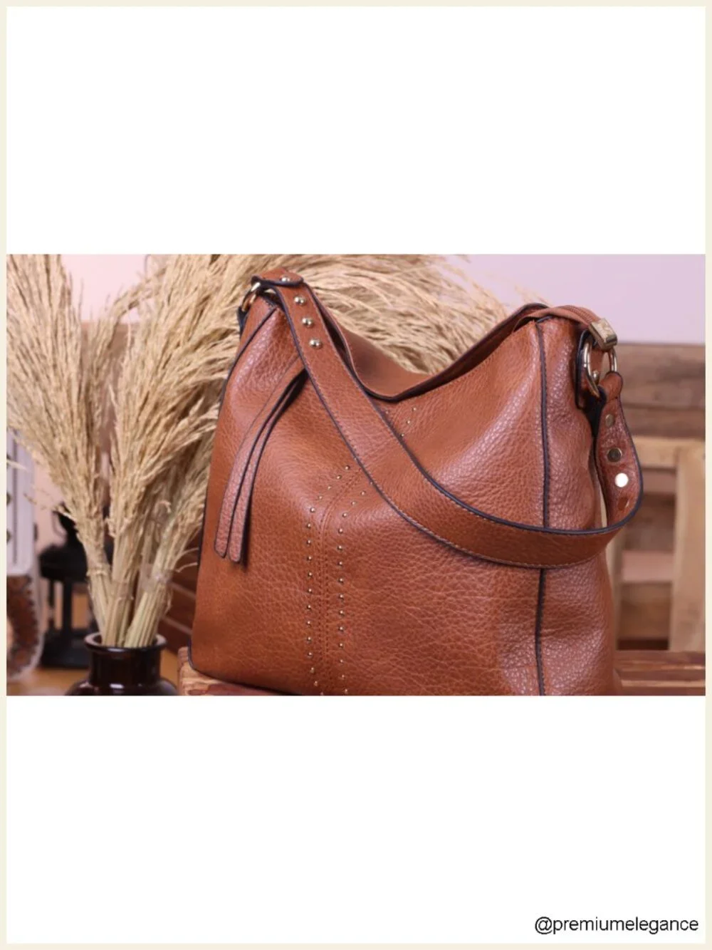 Faux Leather Hobo Bag Crossbody Purse with Detachable Strap Large Capacity